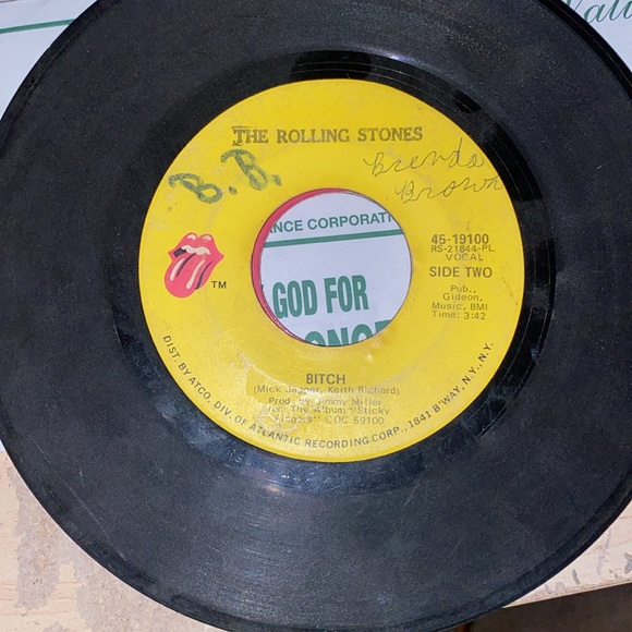 The Rolling Stones, “ Brown Sugar”. B Side,  “B____”. - Picture 2 of 2